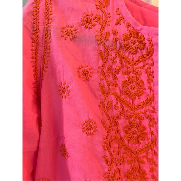 NWOT Madison Mathews embroidered kaftan , XS $189 F43 - Picture 3 of 7